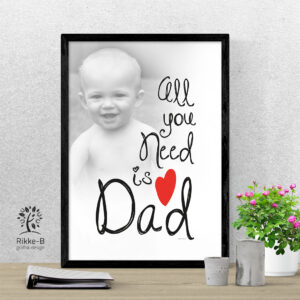 personlig-print-all-you-need-is-dad-eget-foto