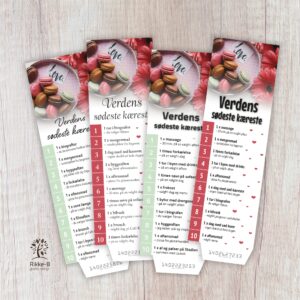 Klippekort til kæresten (MACAROONS) ... 10 klip